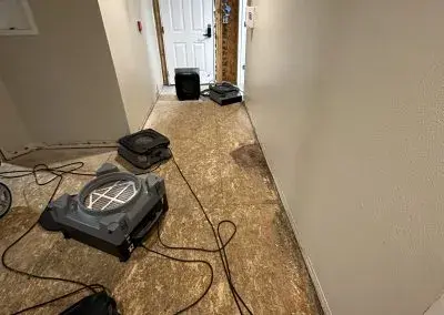 Industrial air movers and dehumidifiers during structural drying Idaho Falls