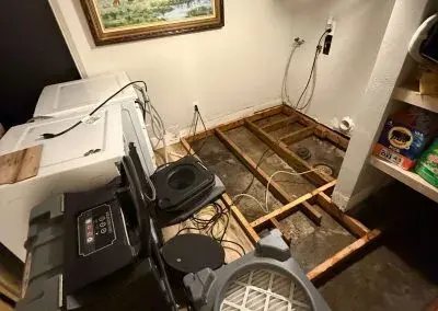 Home Pride Restoration crew performing water damage restoration work in Rexburg, ID